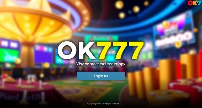 Clean and intuitive OK777 login interface